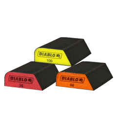 Diablo DFBCOMBAST03G Assorted Dual-Edge Sanding Sponges (3-Piece)