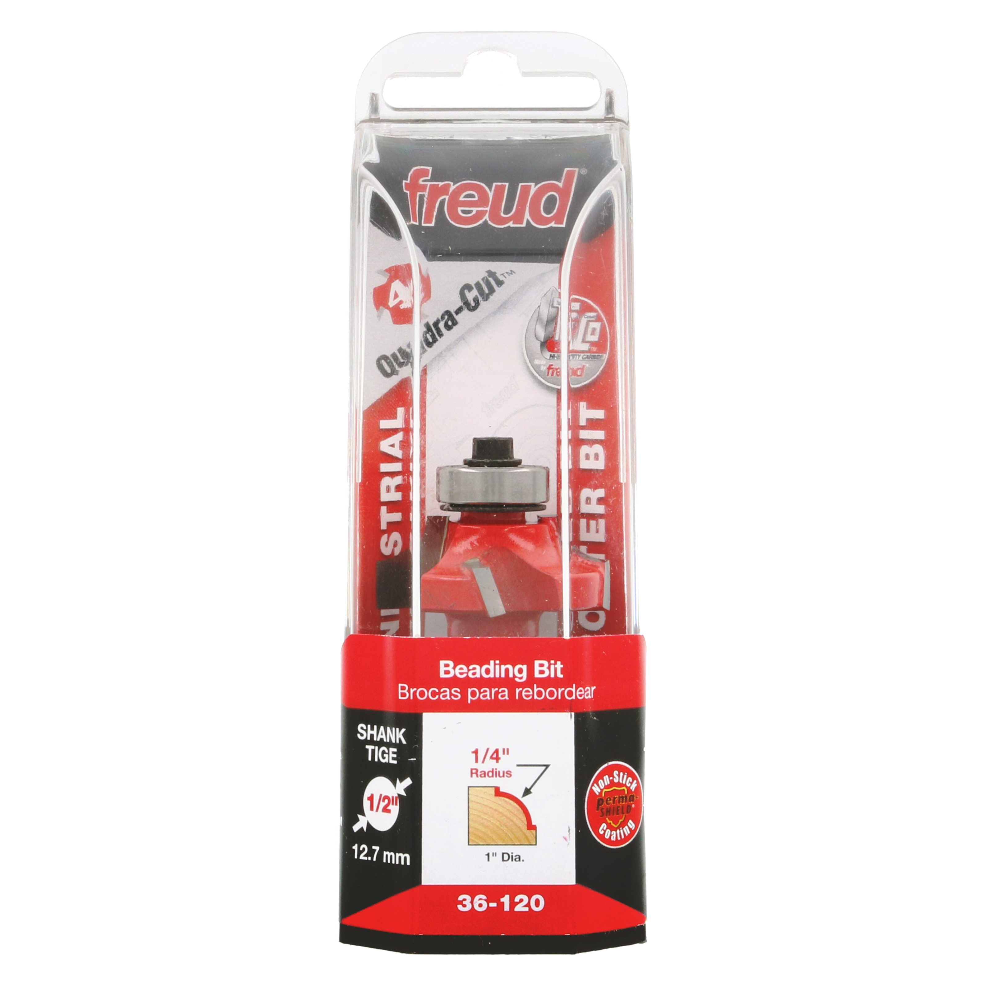 Freud 36-120 1/4" Radius Beading Bit (Quadra-Cut)