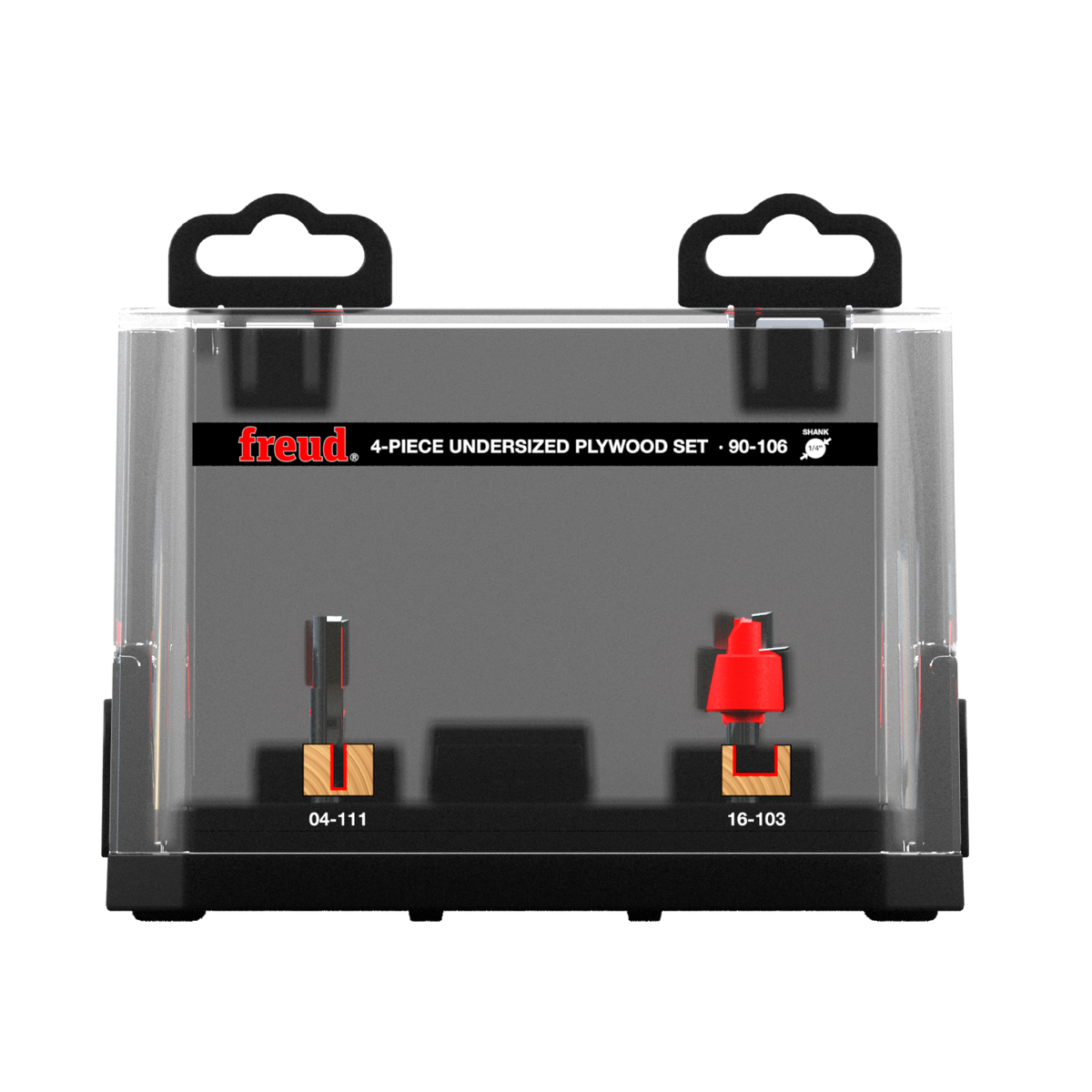 Freud 90-106 4 Piece Undersized Plywood Bit Set (1/4" Shank)