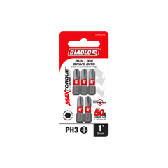 Diablo DPH31P5 1" #3 Phillips Drive Bits (5-Pack)