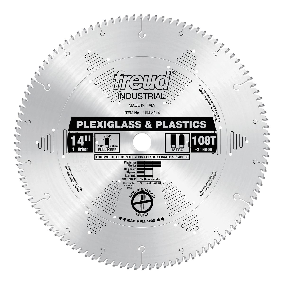 Freud LU94M014 14" Plastic Blade