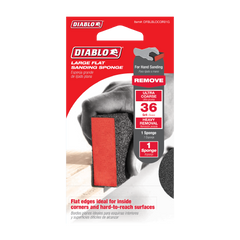 Diablo DFBLBLOCOR01G 5" x 3" x 1" 36-Grit Large Flat Edge Sanding Sponge