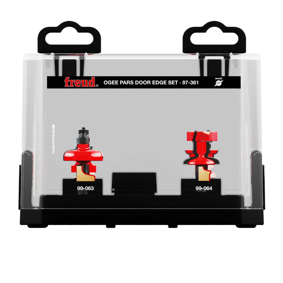 Freud 97-361 3 Piece Premier Adjustable Ogee Door Edge Router Bit Set