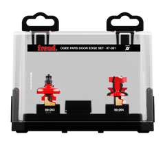 Freud 97-361 3 Piece Premier Adjustable Ogee Door Edge Router Bit Set