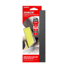 Diablo DFBANGBFIN01G 8" x 3" x 1" 100-Grit Extended Corner Contact Spanding Sponge