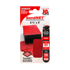 Diablo DND234080S10N 2-3/4" x 5" 80-Grit SandNET™ Reusable Sanding Sheets (10-Piece)