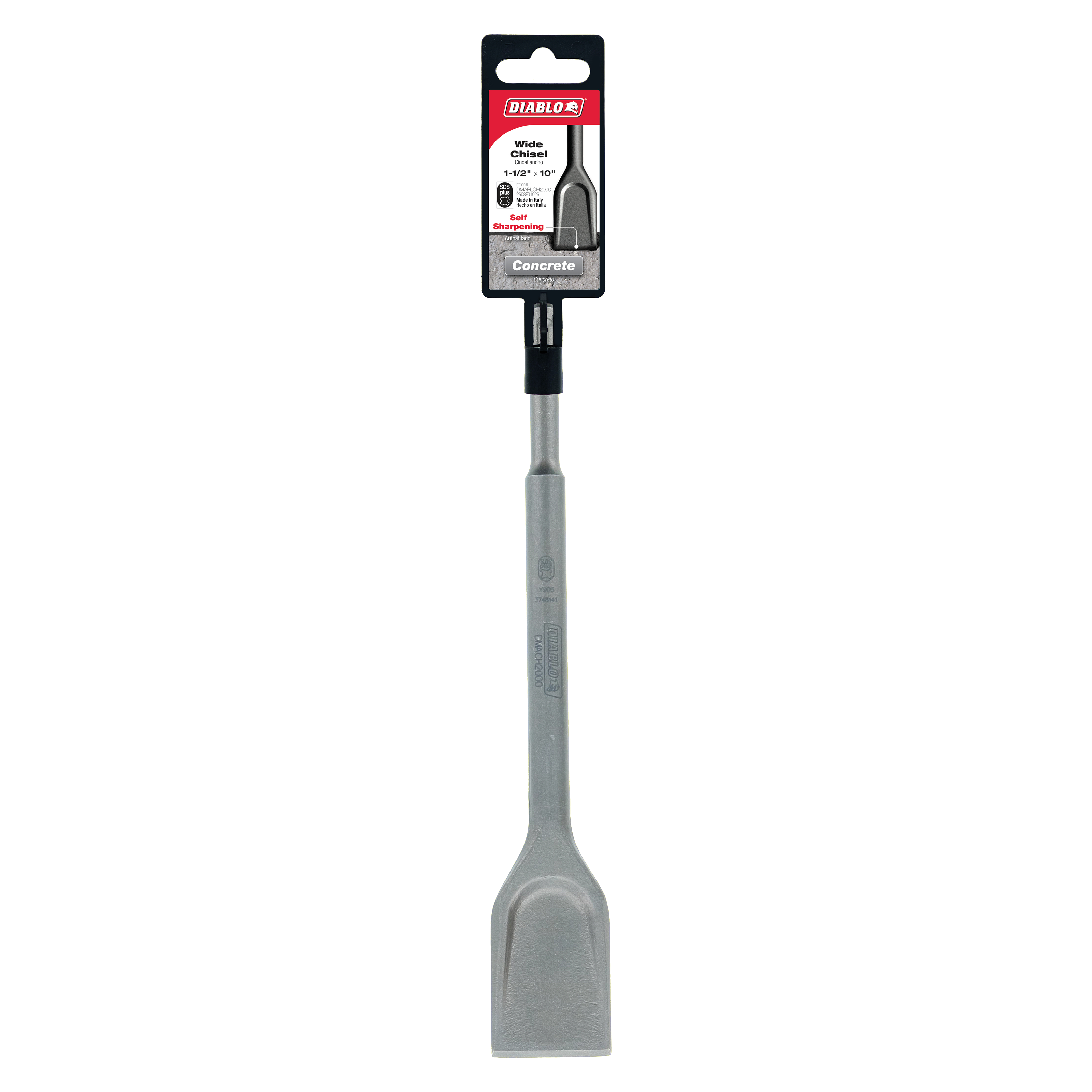 Diablo DMAPLCH2000 1.5" x 10" SDS-Plus Wide Chisel