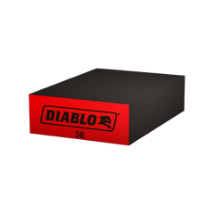Diablo DFBBLOCCRS01G 4" x 2-1/2" x 1" 36-Grit Flat Edge Sanding Sponge