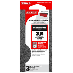 Diablo DFBBLOCCRS03G Flat 36-Grit (Ultra Coarse) Sanding Sponge (3-Piece)