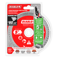 Diablo DMADC0500 5" Diamond Continuous Rim Masonry Cut-Off Disc