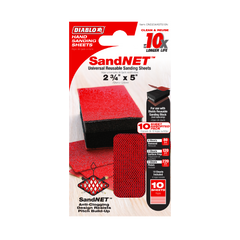 Diablo DND234ASTS10N 2-3/4" x 5" Assorted SandNET™ Reusable Sanding Sheets (10-Piece)