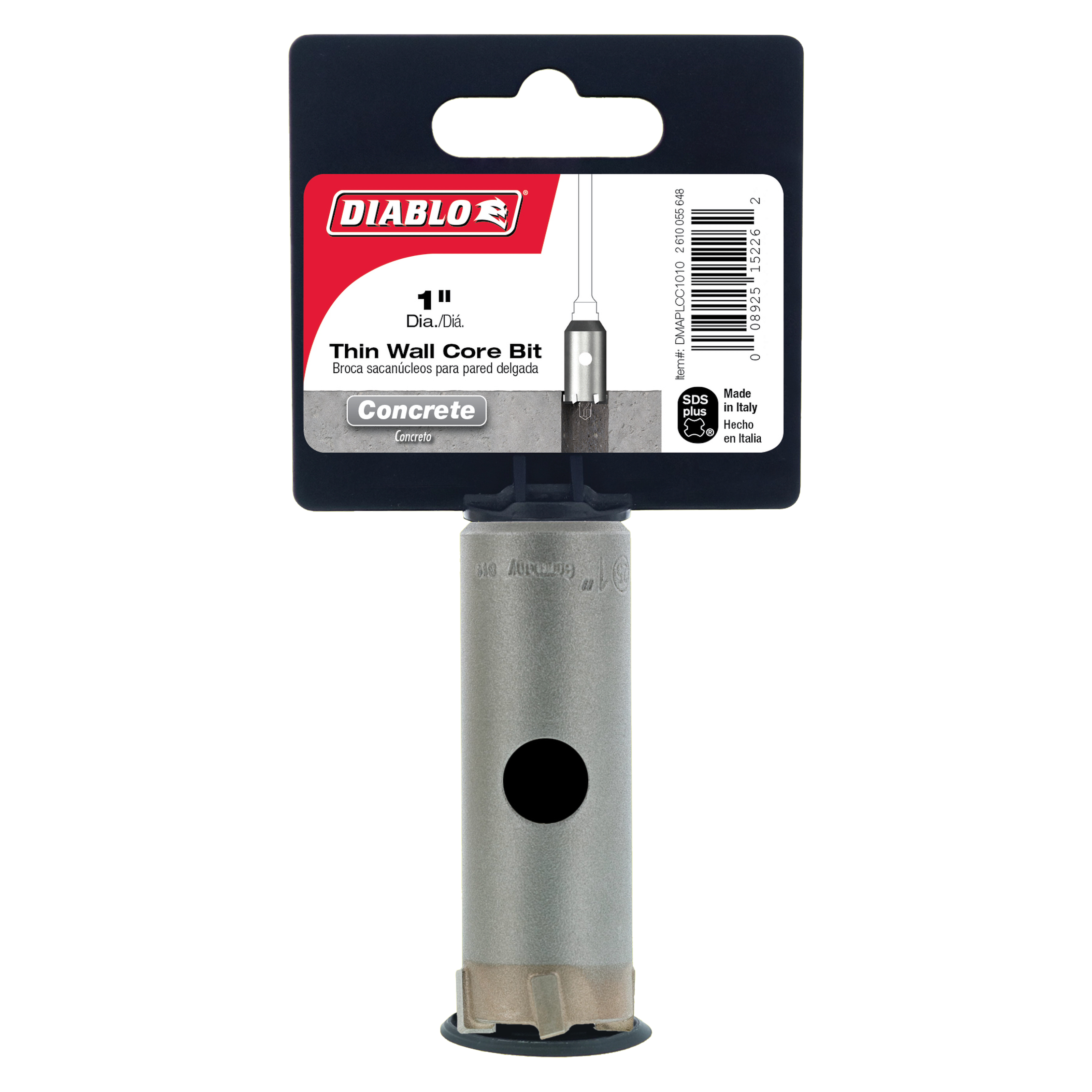 Diablo DMAPLCC1010 1" SDS-Plus Carbide Tipped Thin Wall Core Bit