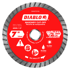 Diablo DMADT0700 7" Diamond Turbo Masonry Cut-Off Disc