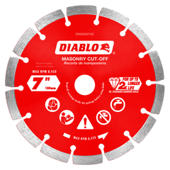 Diablo DMADS0700 7" Diamond Segmented Masonry Cut-Off Blade