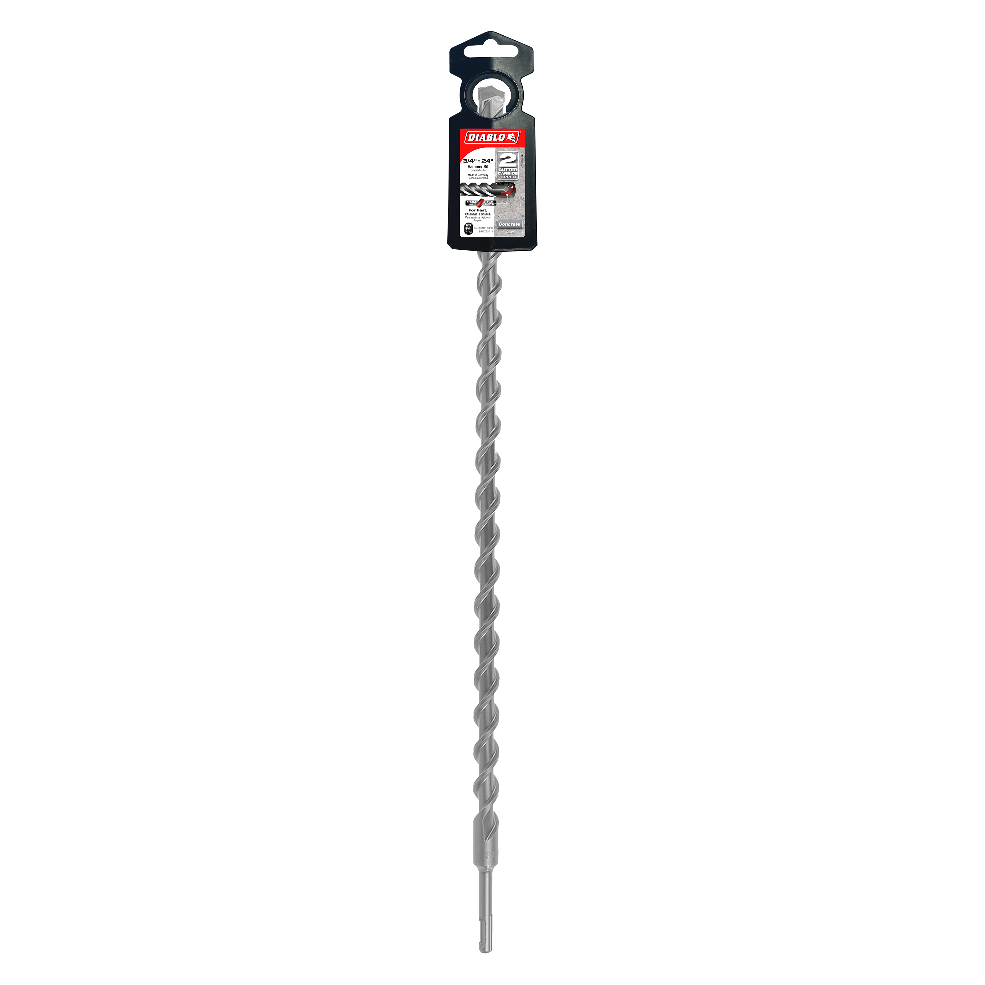 Diablo DMAPL2480 3/4" x 22" x 24" SDS-Plus 2-Cutter Carbide-Tipped Hammer Drill Bit