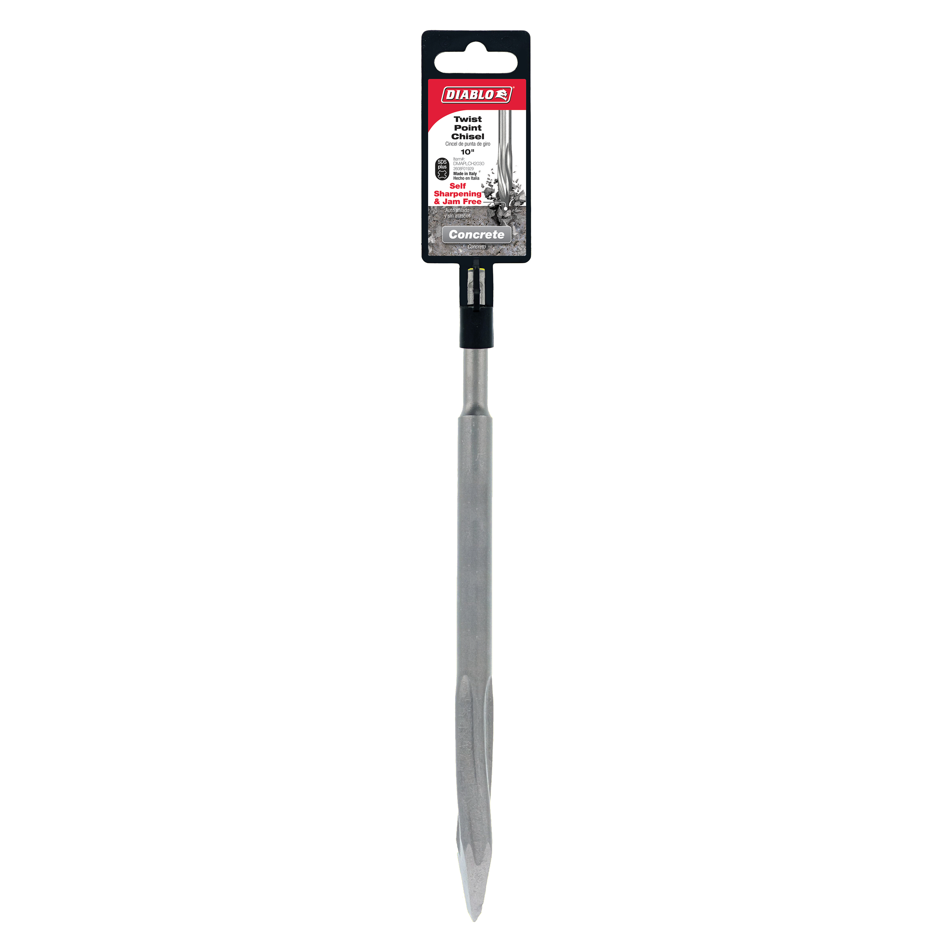 Diablo DMAPLCH2030 10" SDS-Plus Twist Point Chisel