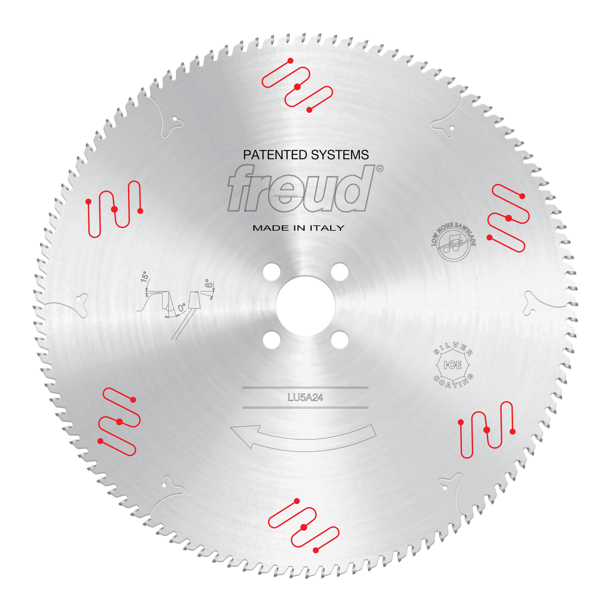 Freud LU5A24 450mm Medium to Thick Aluminum & Non-Ferrous Blades with Mechanical Clamping