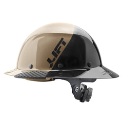 LIFT Safety HDF50-25TN DAX Fifty 50 Full Brim Hard Hat - Ratchet Suspension - Dust Black