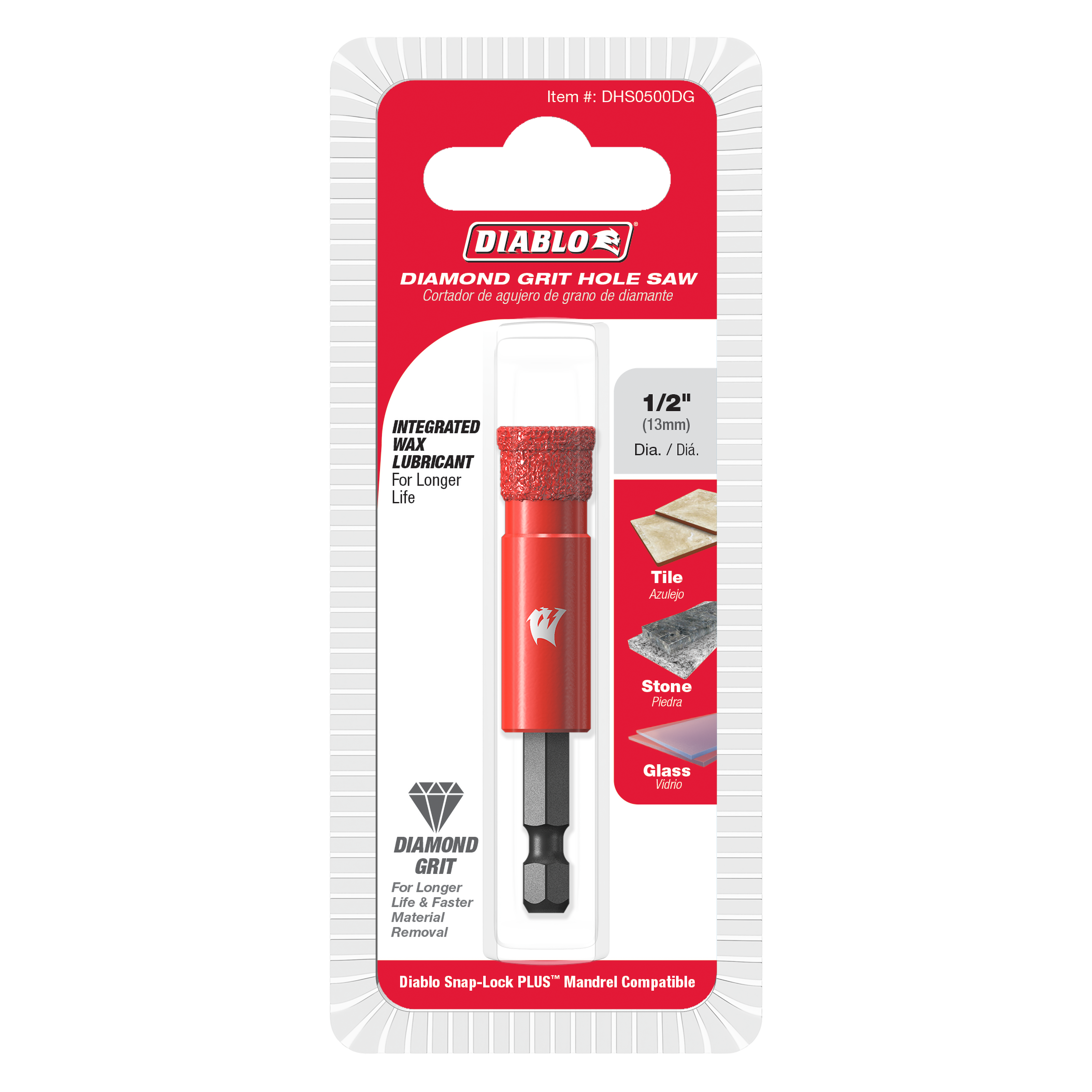 Diablo DHS0500DG 1/2" Diamond Grit Hole Saw