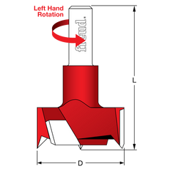 Freud CB17057L 17 mm (Dia.) Cylinder (Hinge) Bit