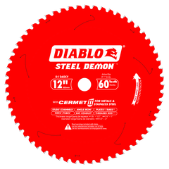 Diablo D1260CF 12" x 60-Teeth Steel Demon™ Cermet II Saw Blade for Medium Metal