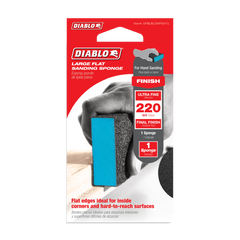 Diablo DFBLBLOMFN01G 5" x 3" x 1" 220-Grit Large Flat Edge Sanding Sponge