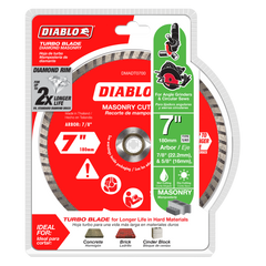 Diablo DMADT0700 7" Diamond Turbo Masonry Cut-Off Disc