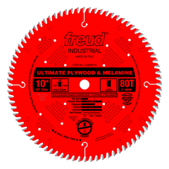 Freud LU80R010: 10" x 80 Tooth Ultimate Plywood & Melamine Blade