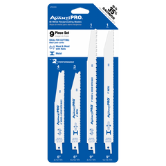 AvantiPRO PS009S AvantiPRO Reciprocating Blade Set for Wood & Metal (9-Pieces)