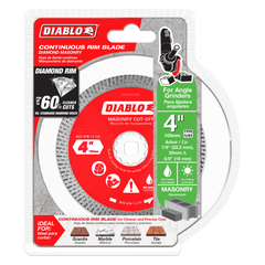 Diablo DMADC0400 4" Diamond Continuous Rim Masonry Cut-Off Disc