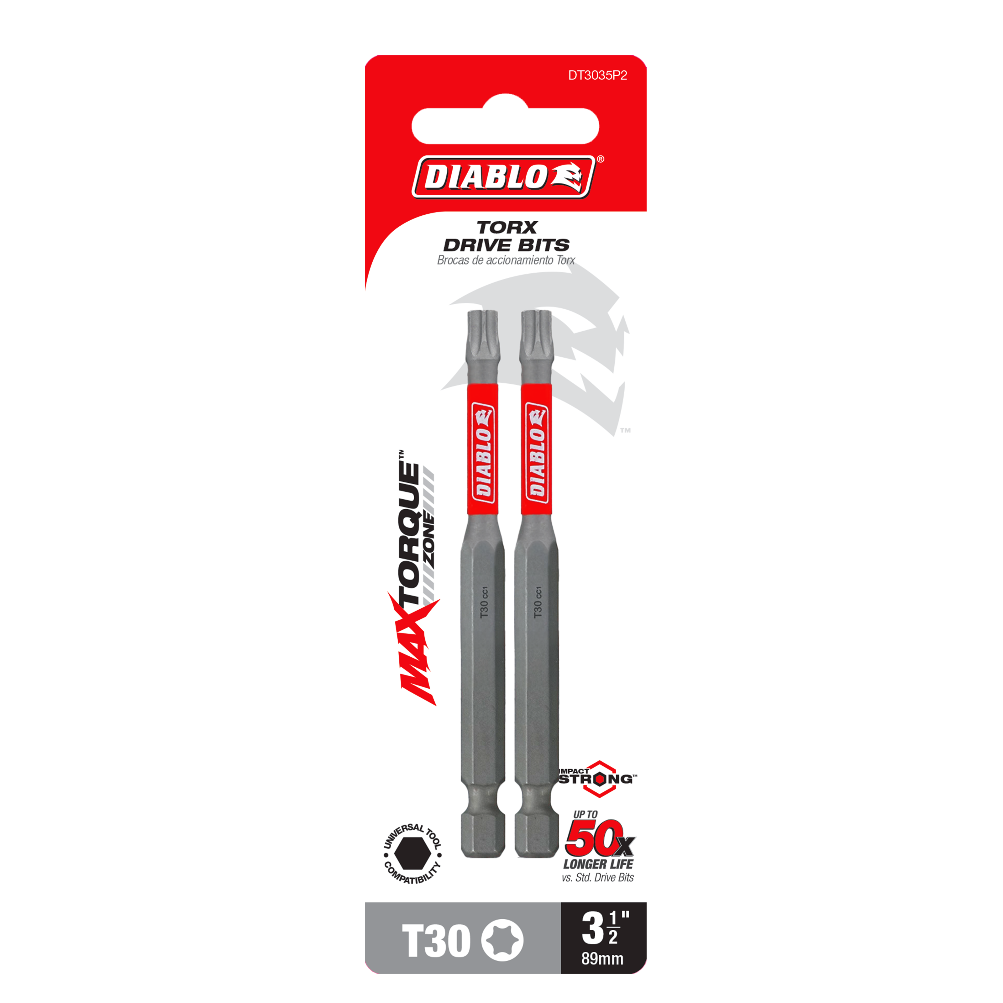 Diablo DT3035P2 3-1/2" #30 Torx Drive Bit