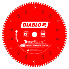 Diablo D1284CD 12" x 84-Teeth TrexBlade™ Saw Blade for Composites and Plastic