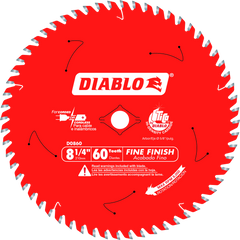 Diablo D0860X 8-1/4" x 60-Teeth Fine Finish Saw Blade for Wood