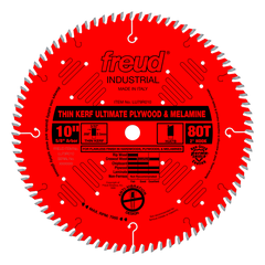 Freud LU79R010 10" Thin Kerf Ultimate Plywood & Melamine Blade