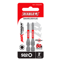 Diablo DSQ22P2 2" #2 Square Drive Bit