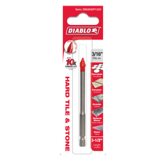 Diablo DMANSP1020 Diablo 3/16" Hard Tile & Stone Carbide Tipped Drill Bit