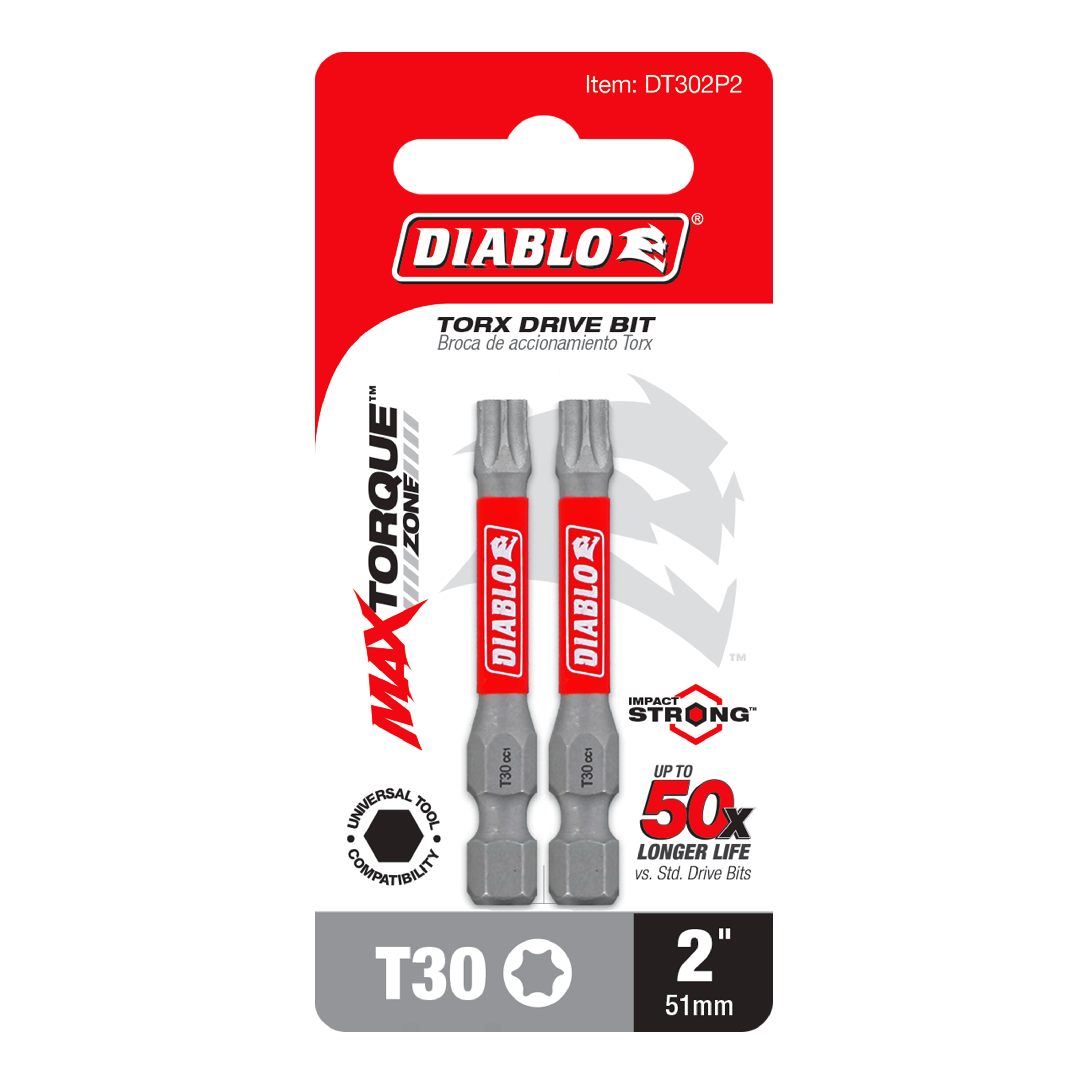 Diablo DT302P2 2" #30 Torx Drive Bit