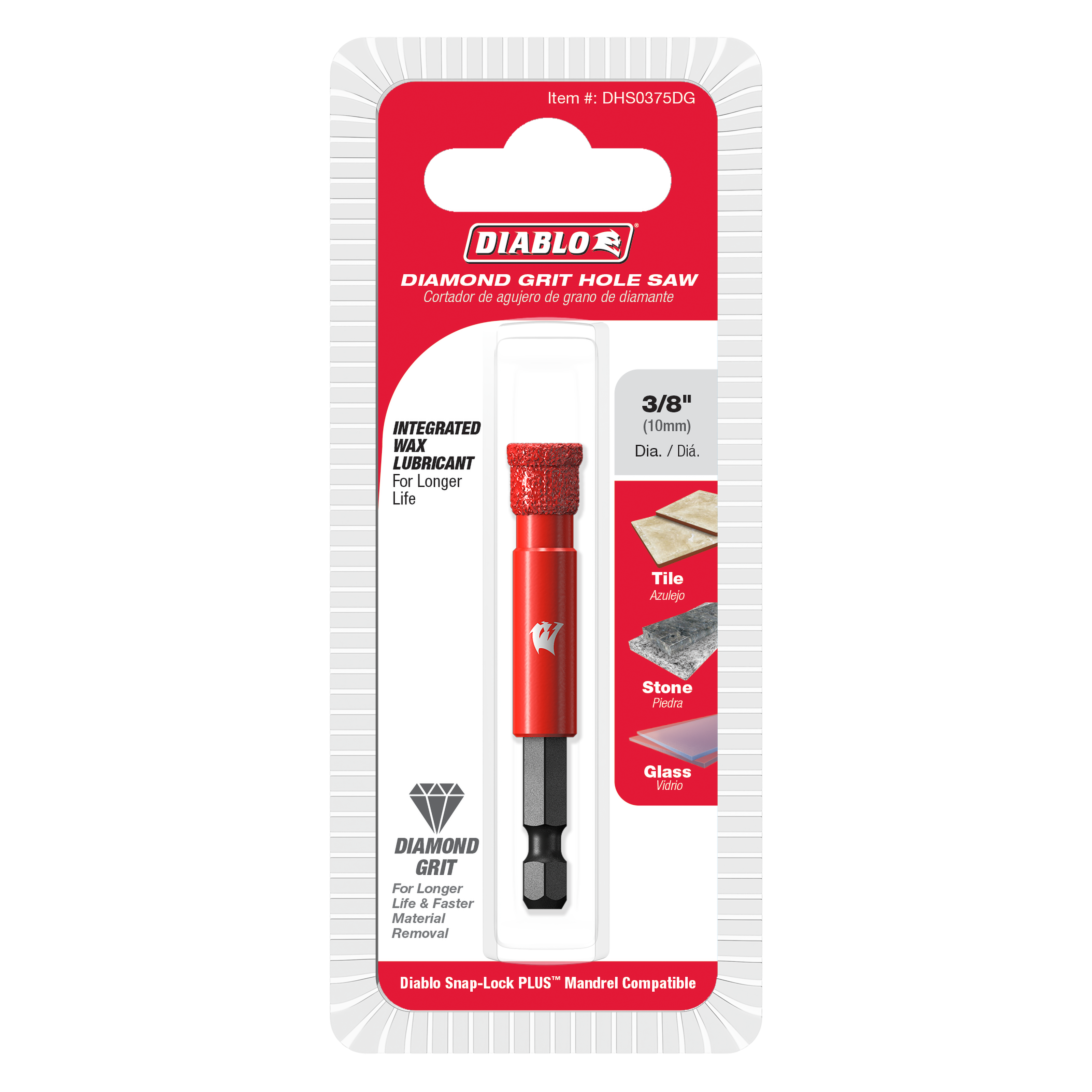 Diablo DHS0375DG 3/8" Diamond Grit Hole Saw