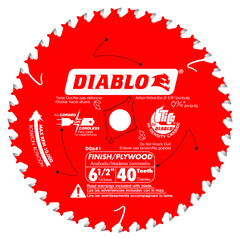 Diablo D0641X 6-1/2" x 40 Tooth Finish Trim Saw Blade