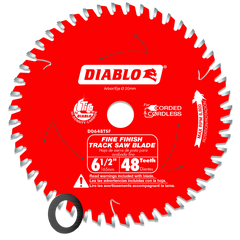 Diablo D0648TSF Diablo 6-1/2" 48-Teeth Track Saw Blade for Fine Finish and Plywood