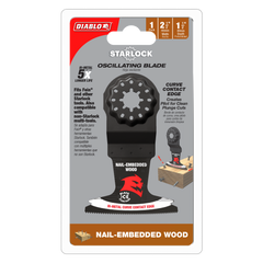 Diablo DOS250BW10 2-1/2" Demo Demon™ Starlock Bi-Metal Oscillating Blades for Nail-Embedded Wood (10-Pack)