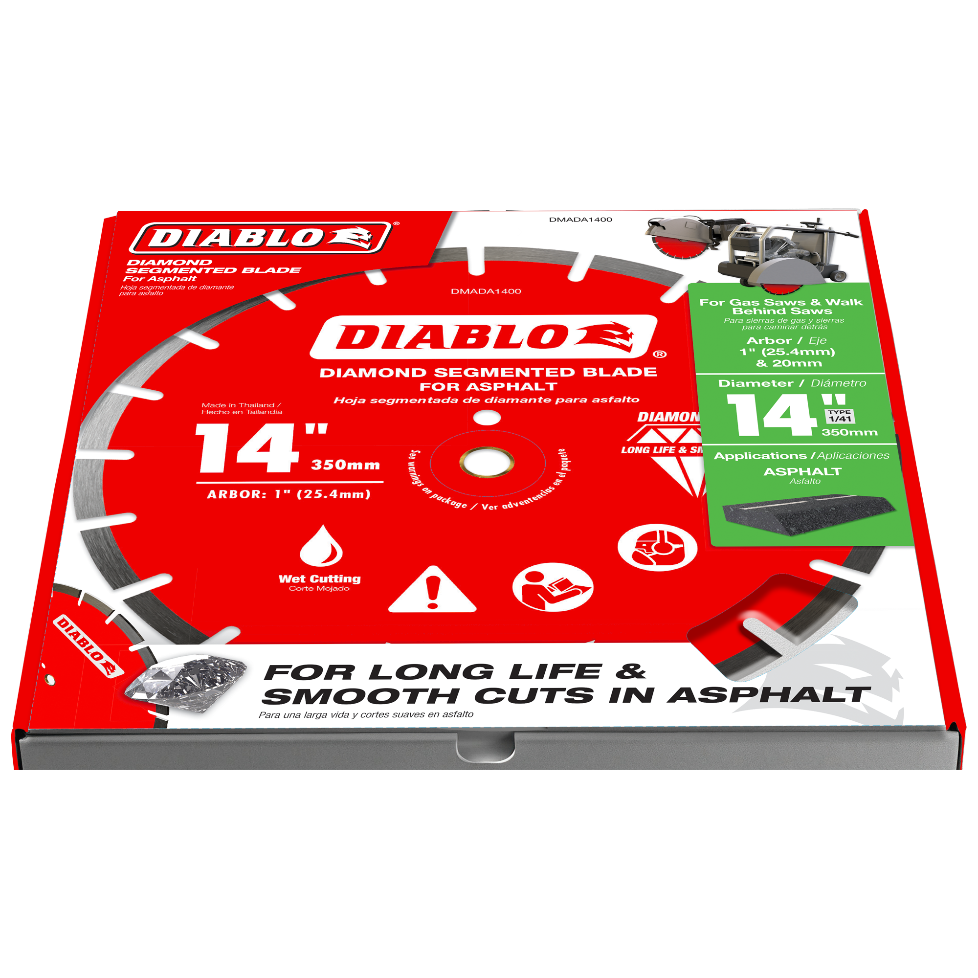 Diablo DMADA1400 14" Diamond Segmented Blade for Asphalt