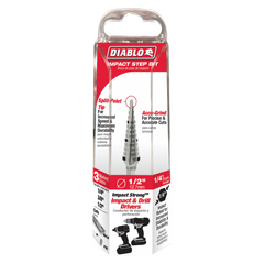 Diablo DSD0500S13 1/4" - 1/2" Impact Step Drill Bit (13 Steps)