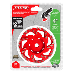 Diablo DMACW0400 4" Diamond Rim Cup Wheel for Masonry