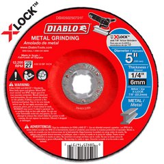 Diablo DBX050250701F 5" Type 27 X-LOCK Metal Grinding Disc