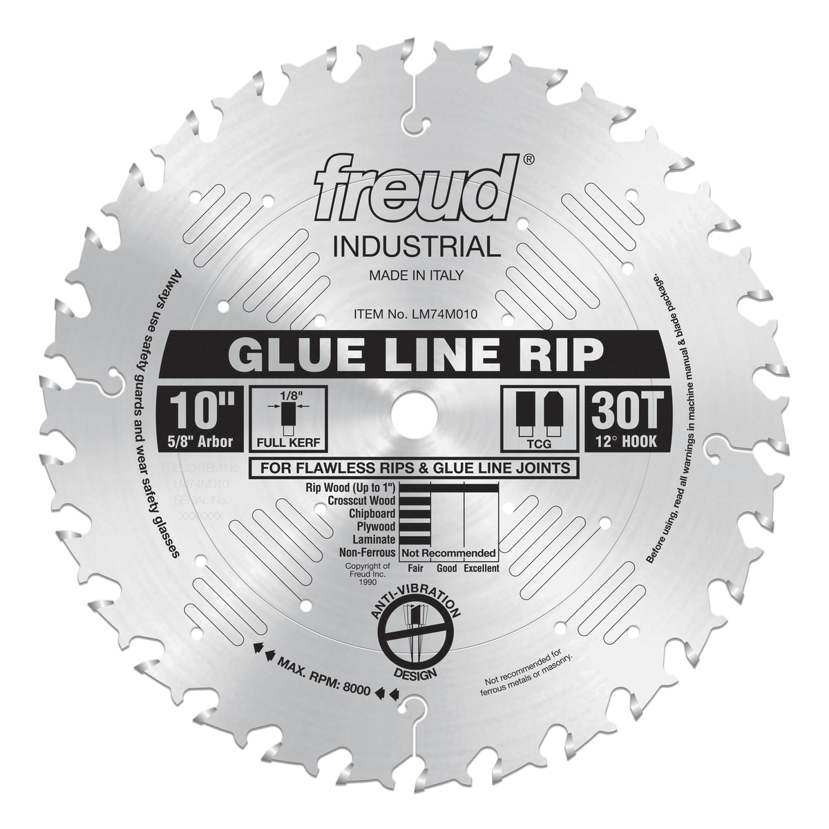 Freud LM74M010 10" Glue Line Ripping Blade