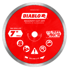 Diablo DMADC0700 7" Diamond Continuous Rim Masonry Cut-Off Disc