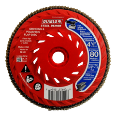 Diablo DCX045080B01F 4-1/2" Steel Demon™ Flap Disc for Metal with Speed Hub