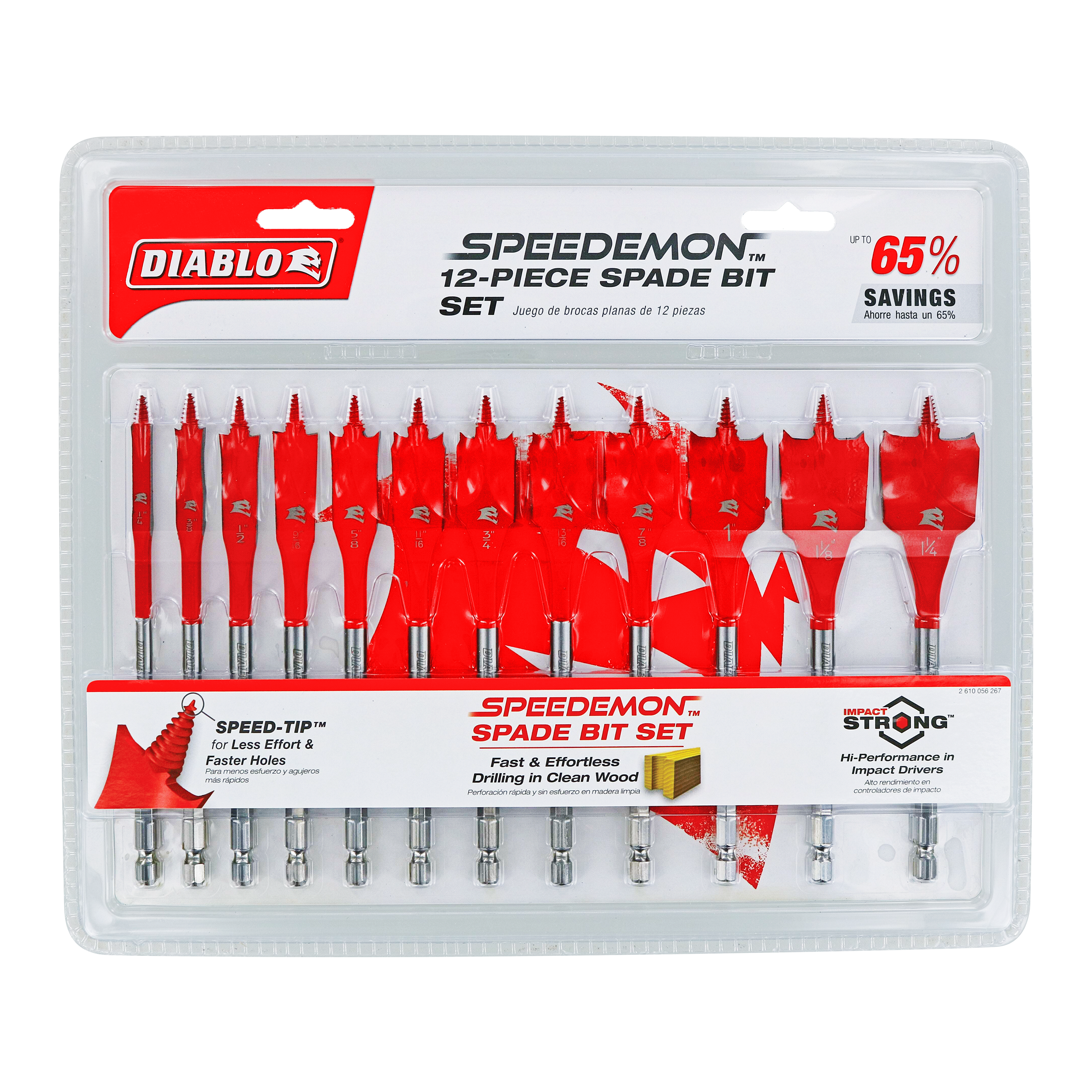 Diablo DSP2950-S12 12 pc Spade Bit Set (12-Piece)