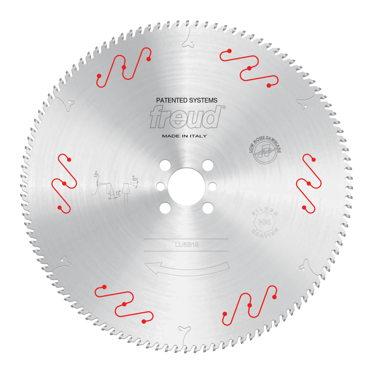 Freud LU5B18 350mm Thin to Medium Aluminum & Non Ferrous Blades with Mechanical Clamping